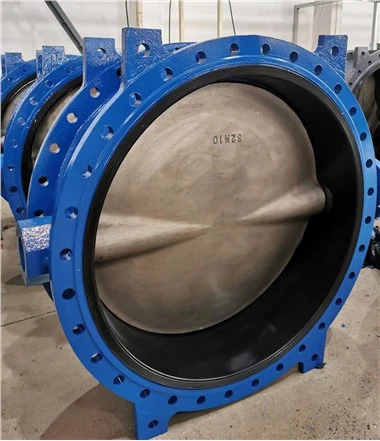 גודל גדול DN1200 שסתום פרפר קונצנטרי עם אוגן כפול